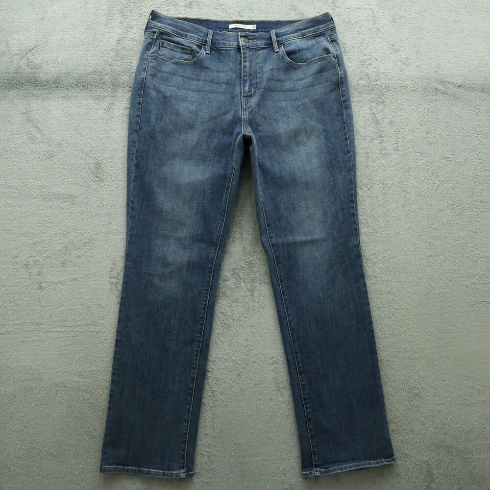 Levi's 505 Jeans Women's Size 32 Blue High-Rise Straight Denim 32" Inseam